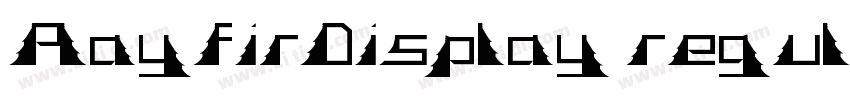 PlayfirDisplay regul字体转换